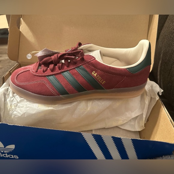 adidas Other - Adidas Gazelle Maroon and Green Shoes